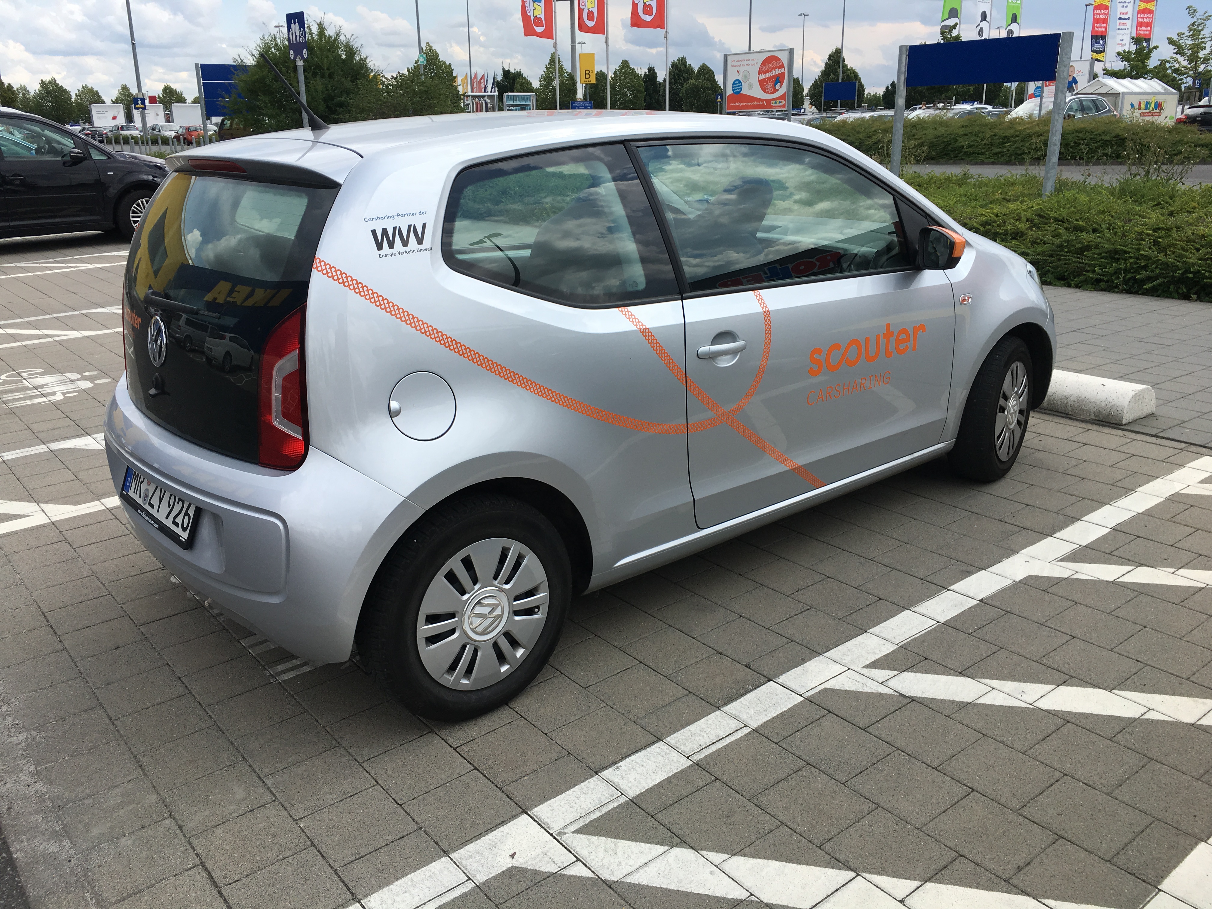 Volkswagen up багажник