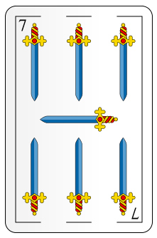 siete de espadas baraja espanola