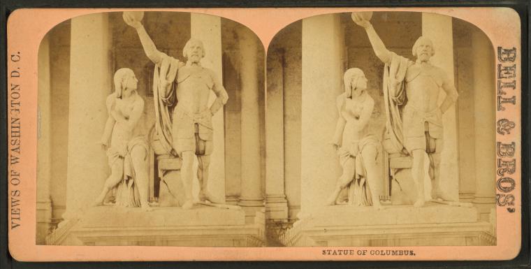 File:Statue of Columbus, upon the East Portico of the U.S. Capitol, by Bell & Bro. (Washington, D.C.).jpg