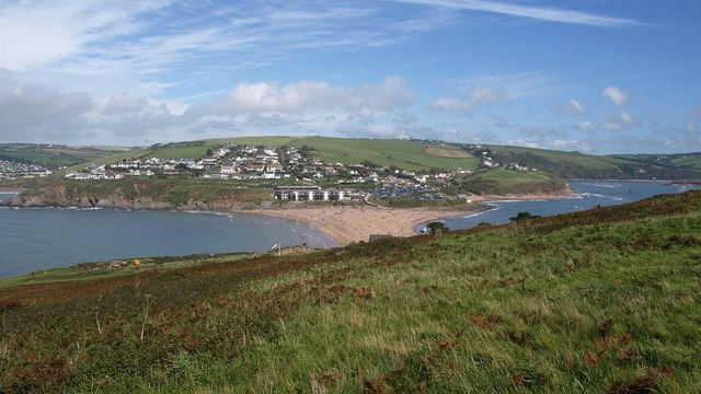 File:Tombolo beach and Bigbury-on-Sea from Burgh Island - geograph.org.uk - 1475147.jpg