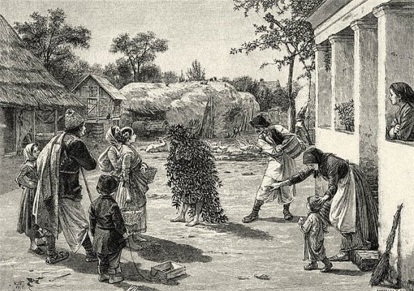 File:"Watering of Dodola" by Uroš Predić, published in magazine "Orao" in 1892.jpg