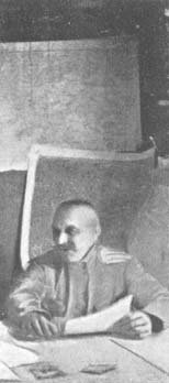 полковник Битенбиндер в полевом штабе Марковской дивизии, июль 1919 года, Белгород