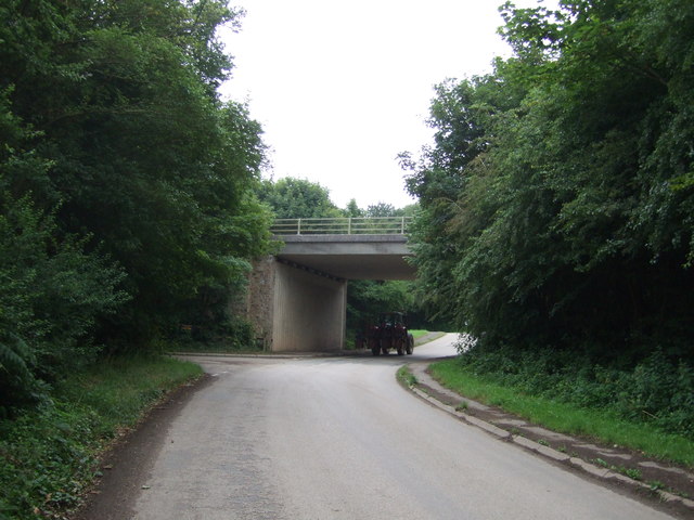 File:A394 bridge over National Cycle Route 3, Gwallon - geograph.org.uk - 5463574.jpg