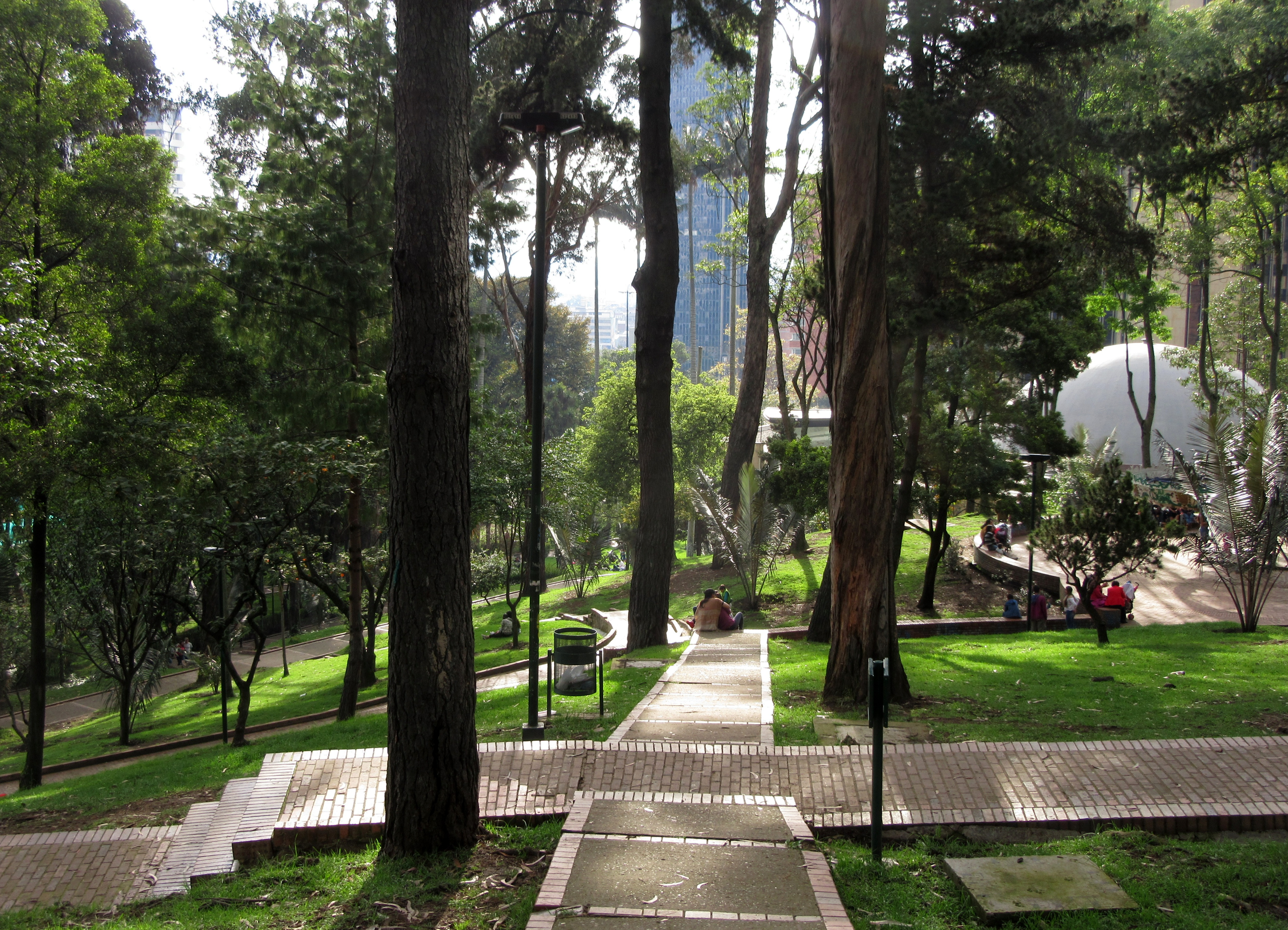 Archivo:Bogotá árboles en el parque de La Independencia.jpg - Wikipedia, la  enciclopedia libre