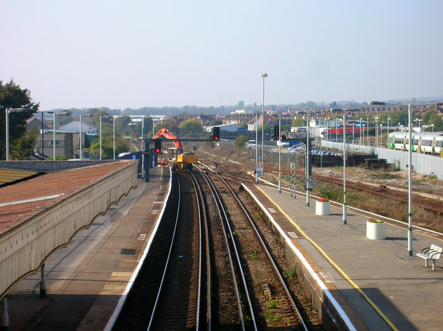 File:Engineering Works, Hove Station - geograph.org.uk - 584130.jpg