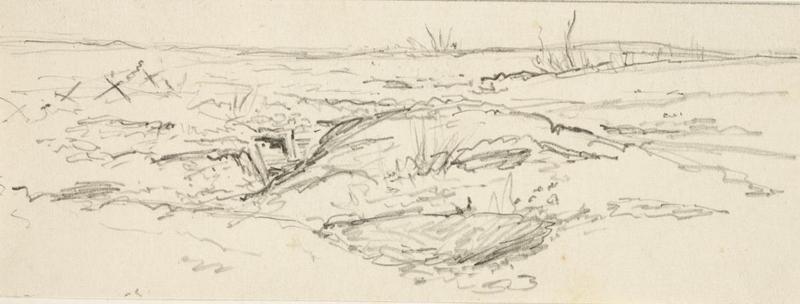 File:First World War Sketchbook Volume 1 - Landscape with Trench Art.IWMART16707A28g.jpg