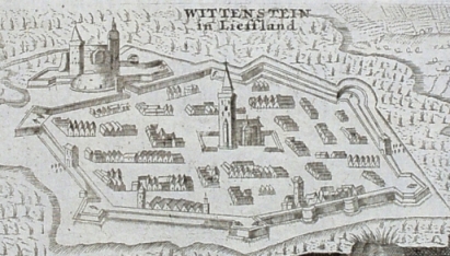 Paide et son château (avant 1632, pour une publication de son père, Levinus Hulsius)