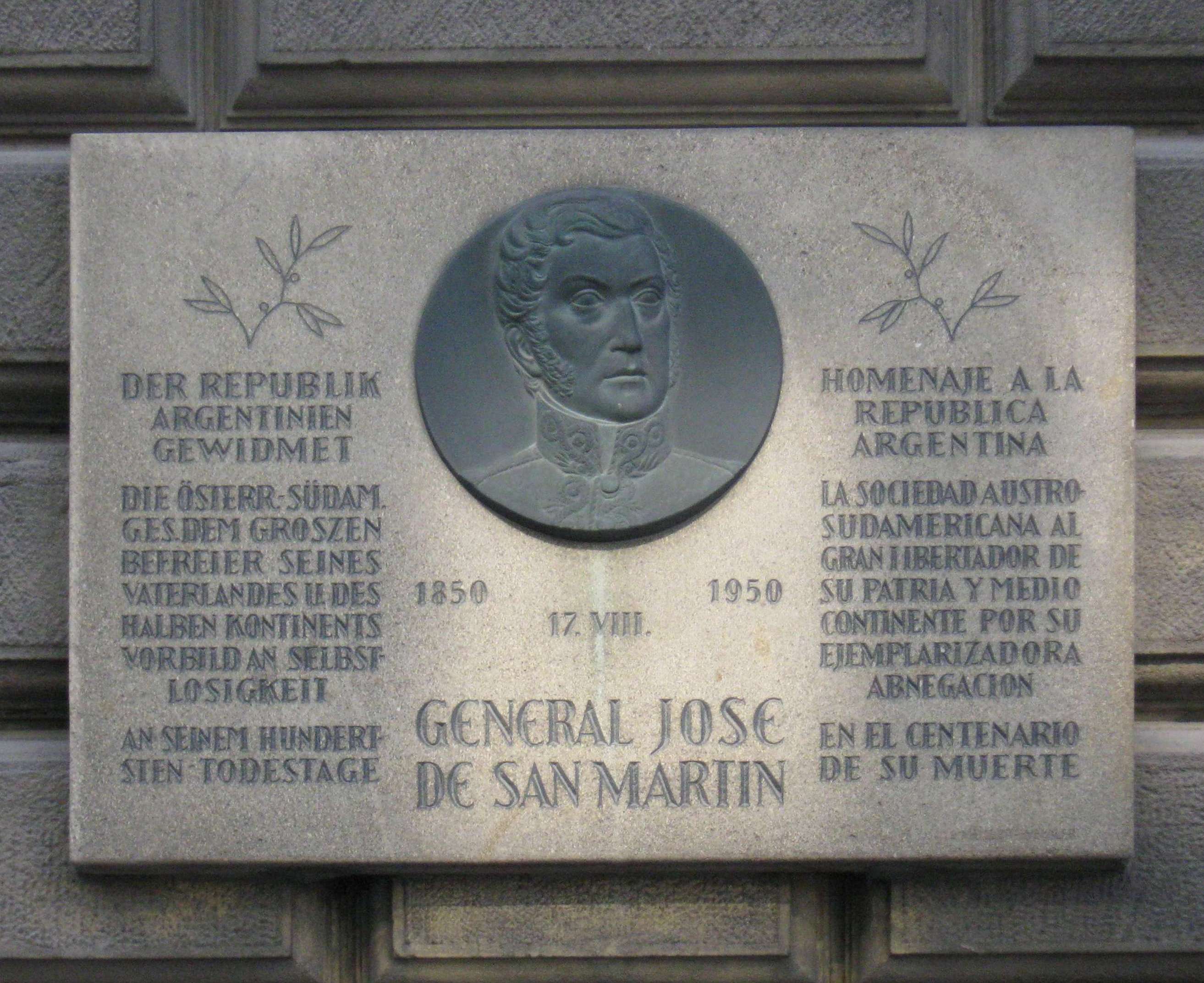 Jose de San Martin Vienna Spanish Embassy.jpg