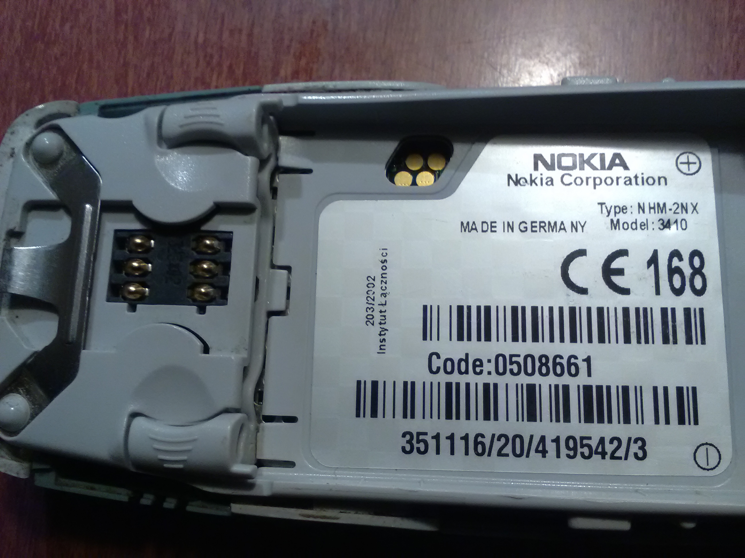 Komórka Nokia 3410 październik 2017 - 4.jpg