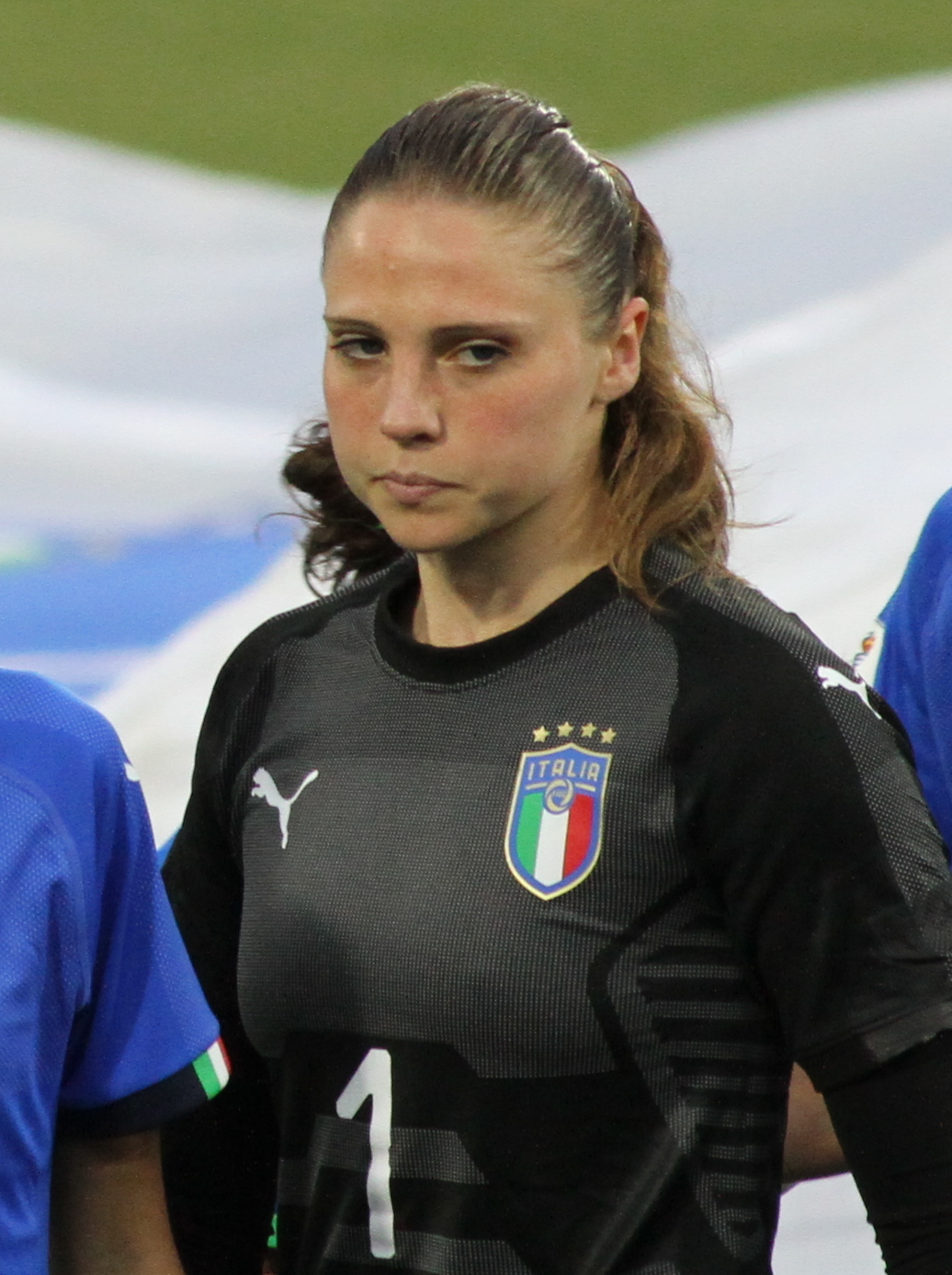 Giuliani with [[Italy women's national football team|Italy]] in 2018