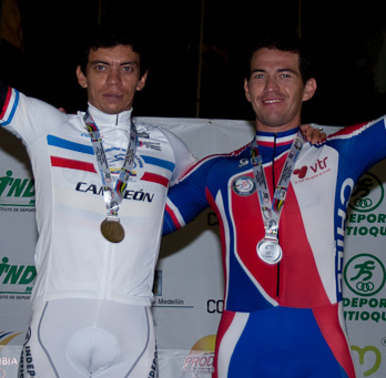 Miranda (right) at the [[2011 Pan American Cycling Championships]]