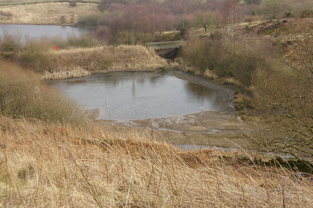 Reservoir on Cocker Brook - geograph.org.uk - 141910