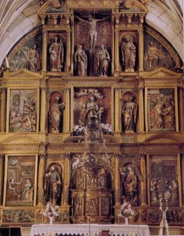 File:Retablo mayor de la iglesia parroquial de Cañizar de Amaya.jpg