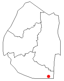 Location of Lavumisa in Eswatini