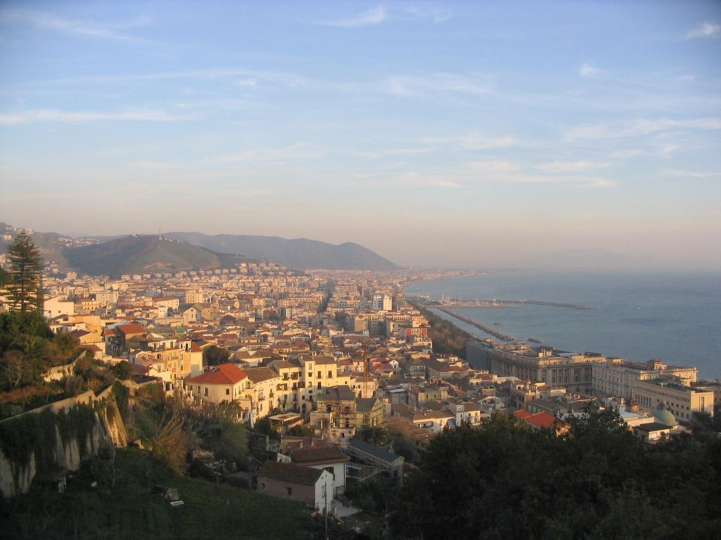 Panorama of Salerno, Italy