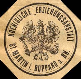 File:Siegelmarke Koenigliche Erziehungsanstalt - St. Martin in Boppard W0218075.jpg