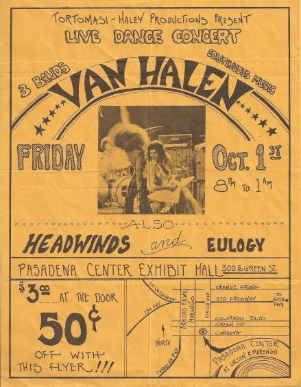  Van halen flyer 