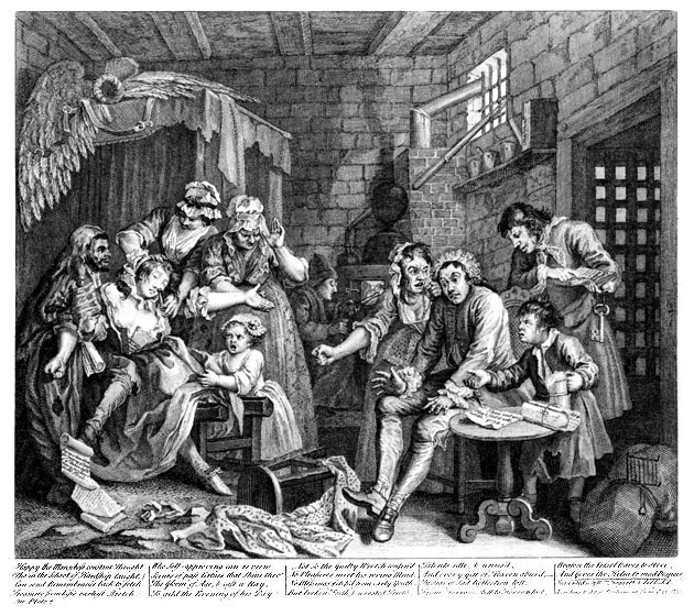 File:William Hogarth - A Rake's Progress - Plate 7 - The Prison  -  Wikimedia Commons