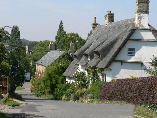 File:Church Lane, Elsworth. - geograph.org.uk - 1185861.jpg