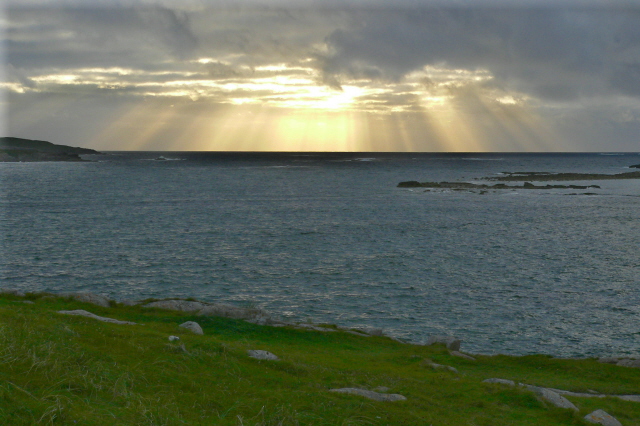 File:Glassagh - Sunset at coast west of Teac Jack's Hotel - geograph.org.uk - 1183170.jpg