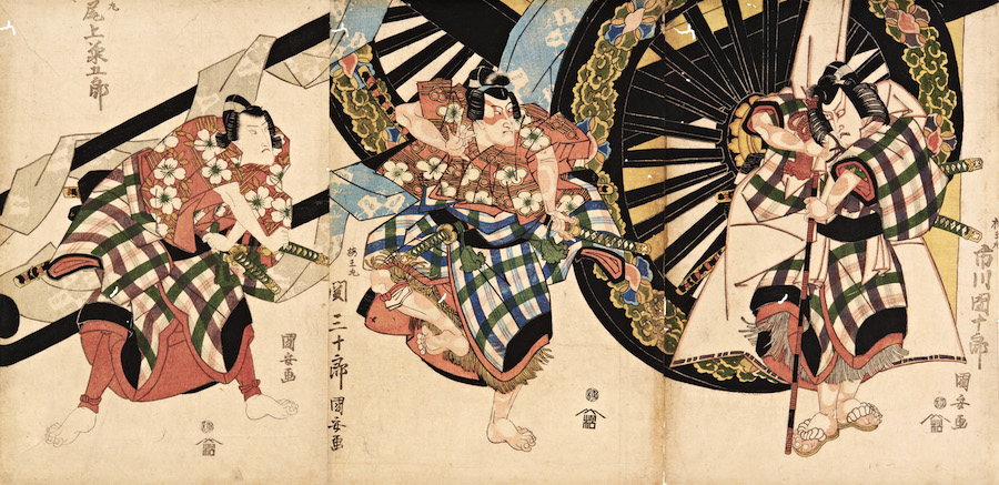 Ichikawa Danjuro VII as Matsuomaru, by Utagawa Kuniyasu
