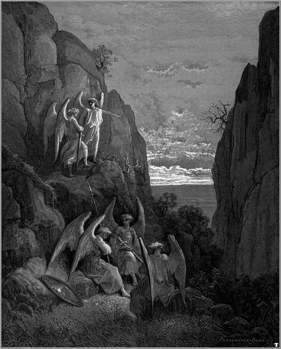 Illustration from John Miltons Paradise Lost, 1866