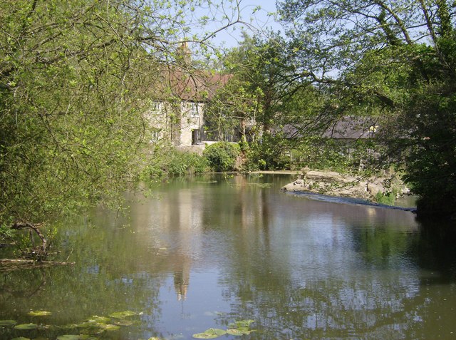 River Frome and weir - geograph.org.uk - 439352