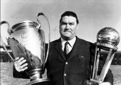 Nereo Rocco, the most successful manager in the history of AC Milan with 10 trophies