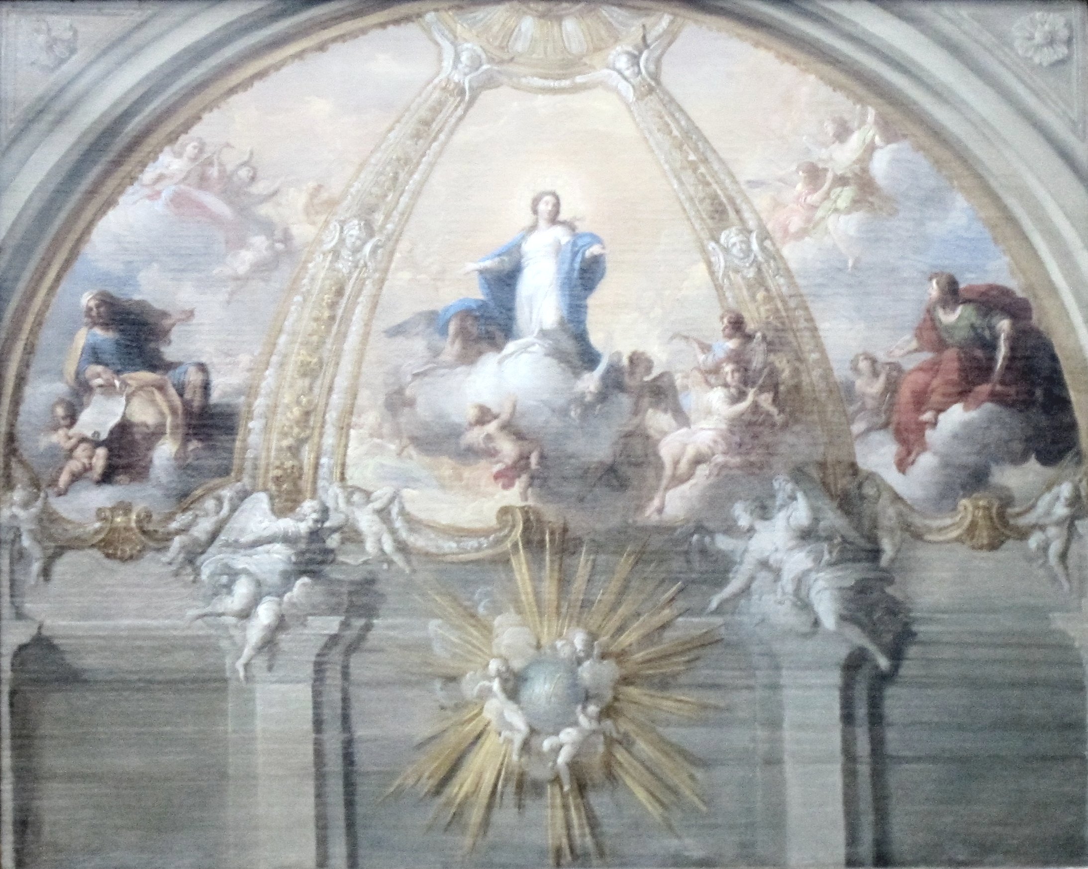 C 1730. Художник Placido Costanzi. Плачидо Костанци. Immaculate conception Italy. The immaculate Room.