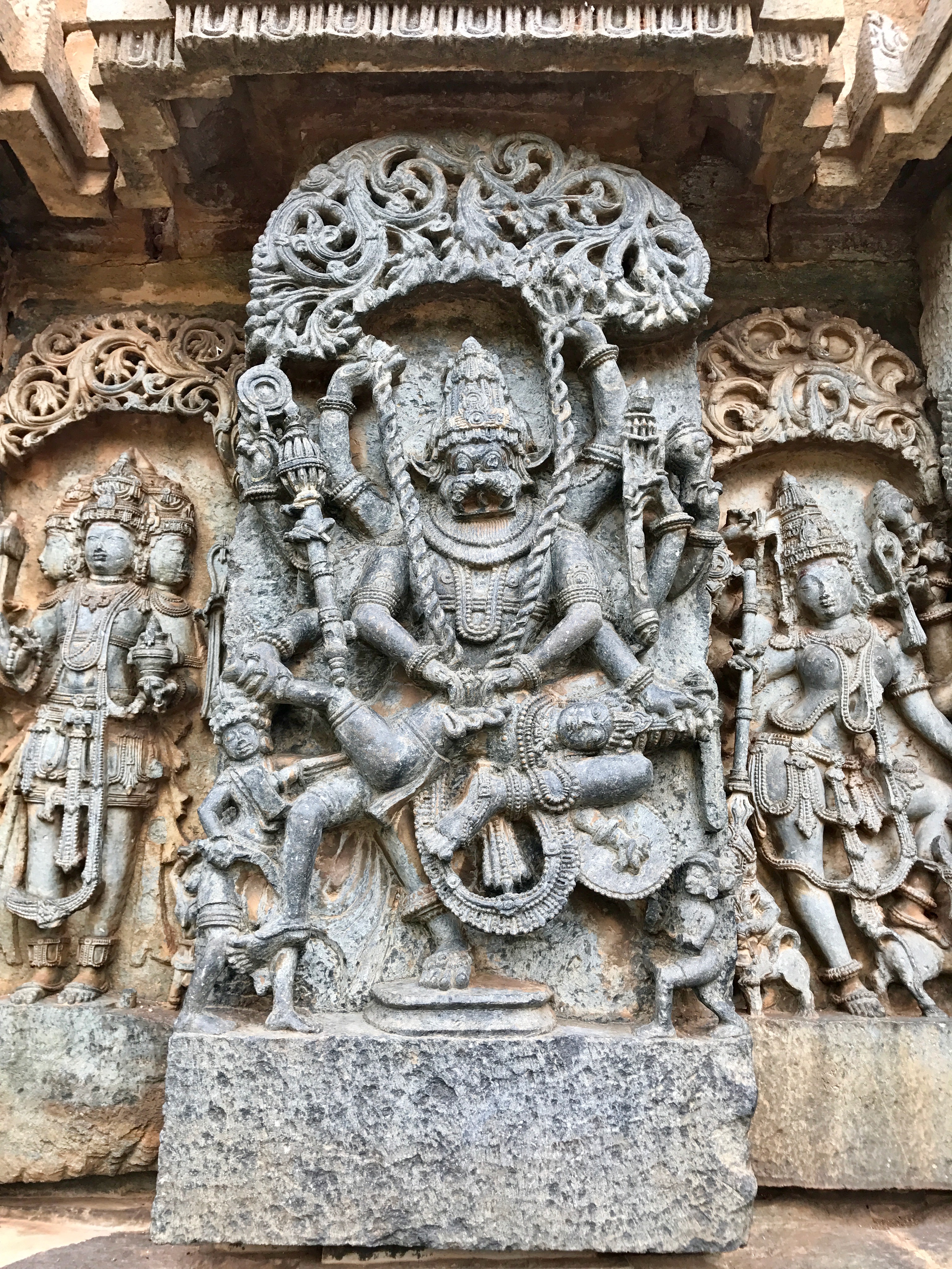 File:12th-century Narasimha Vishnu avatar at Shaivism Hindu temple ...