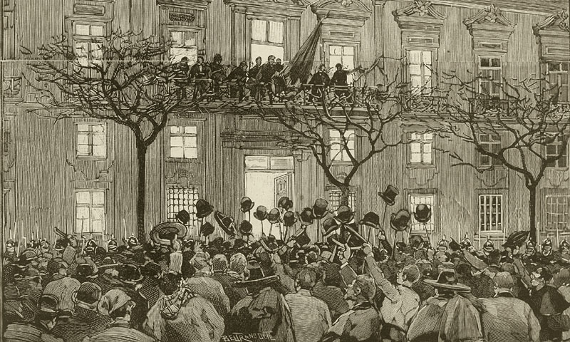 Proclamation de la République le 31 janvier 1891 à l'hôtel de ville de Porto.