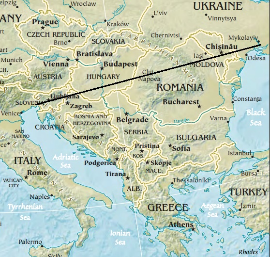 Политическая карта балканского полуострова со странами на русском