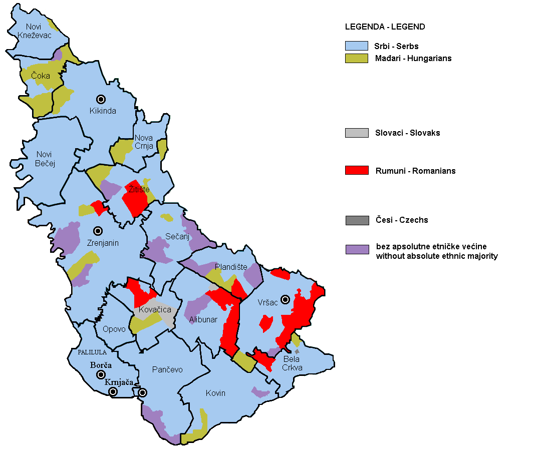 Zrenjanin mijenja ime u Petrovgrad ( Karađorđević)  Banat_ethnic2002