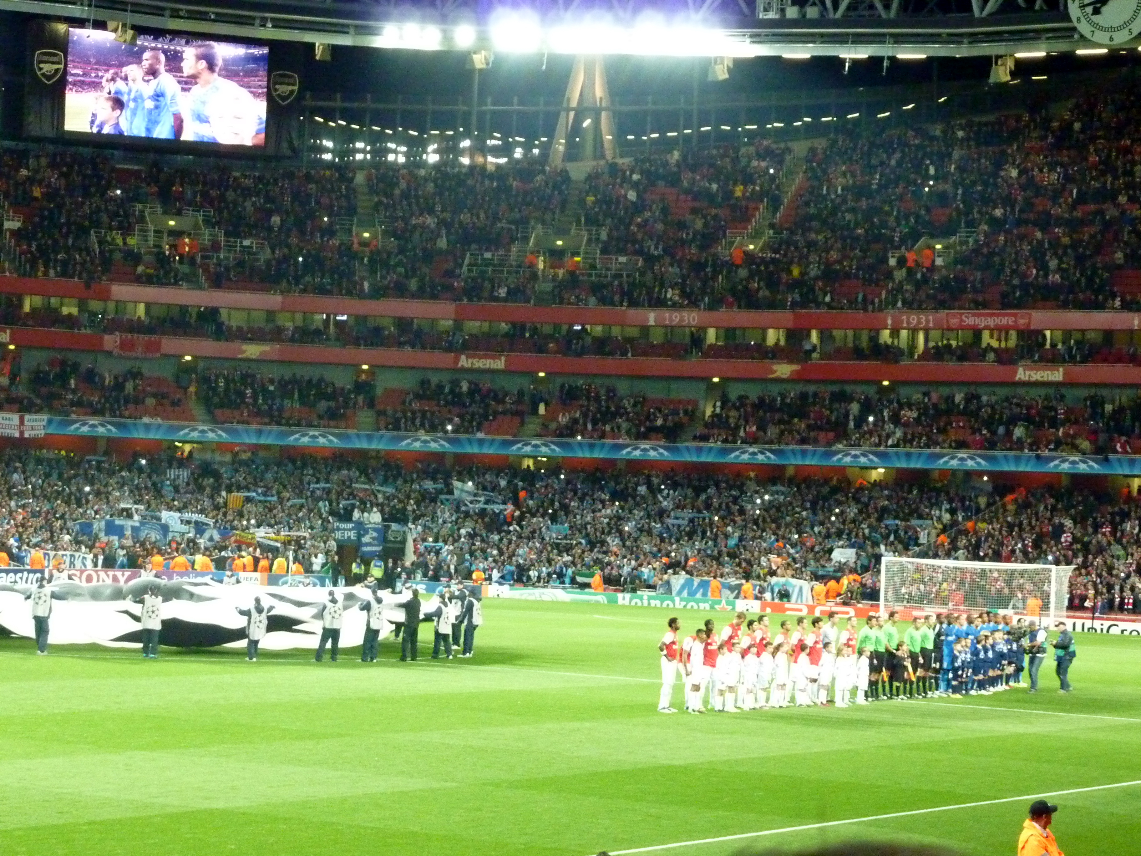 Beginning Arsenal vs Marseille