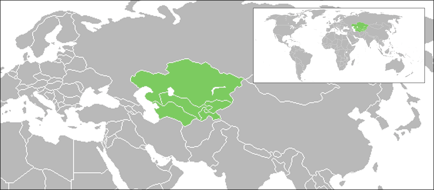 Центрально-азиатский Союз. Средняя Азия на карте России.
