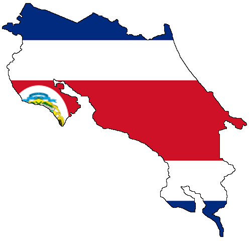 Costa Rica Map And Flag File:Flag map of Costa Rica.png   Wikipedia