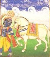 Kalki with his  white horse