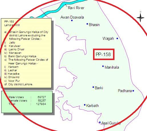 PP-158-Lahore-Konstituen