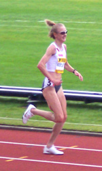 Paula Radcliffe, kiam ŝi gajnis 10 km-kuron (2004)