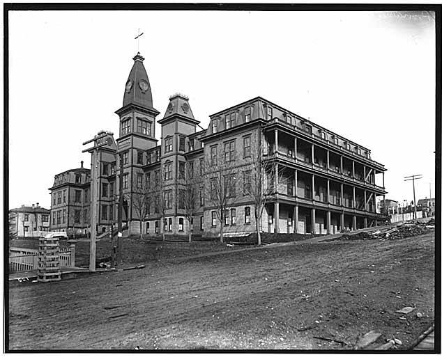 File:Providence Hospital exterior viewed from across Madison St, Seattle, 1888 (WARNER 123).jpeg