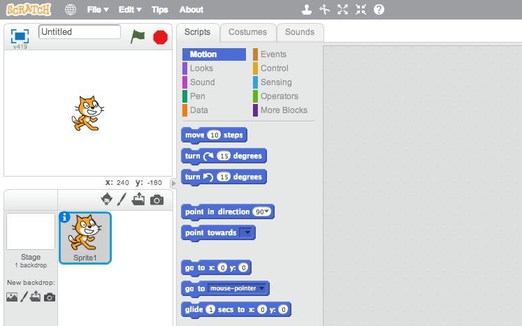 Scratch file. Среда программирования Scratch 2.0. Среда программирования Scratch Интерфейс. Интерфейс программы Scratch 2.0. Интерфейс скретча.