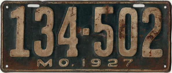 File:1927 Missouri license plate.jpg