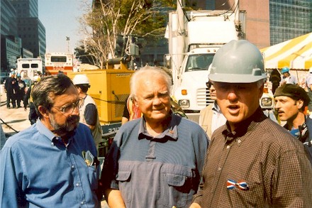 Bill Young with Former President Bill Clinton and Representative Dave Obey in September 2001.