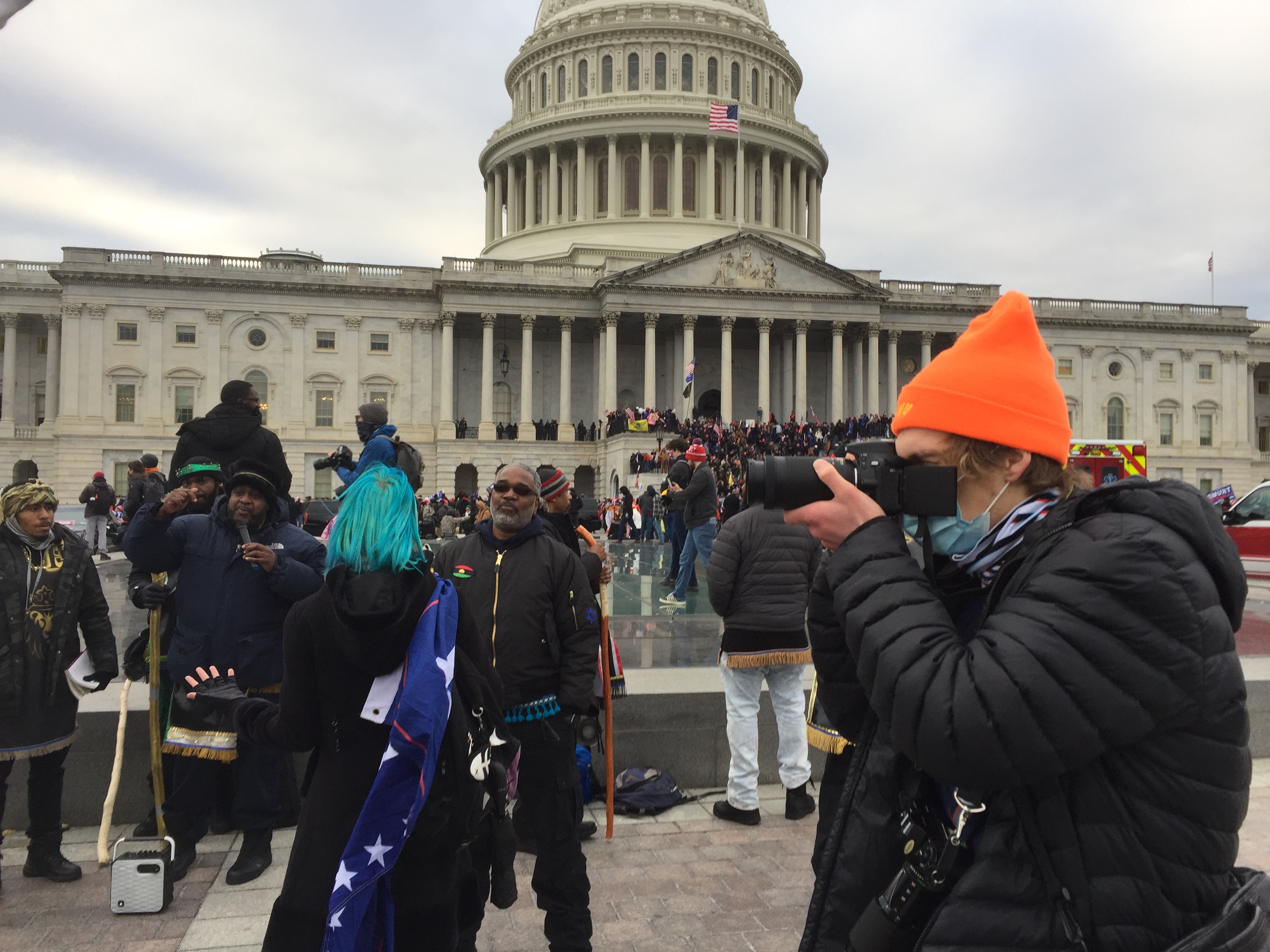 March in support of Trump.