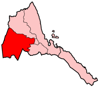 Localização na Eritreia