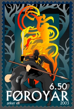 Faroe_stamp_436_The_Death_of_Odin