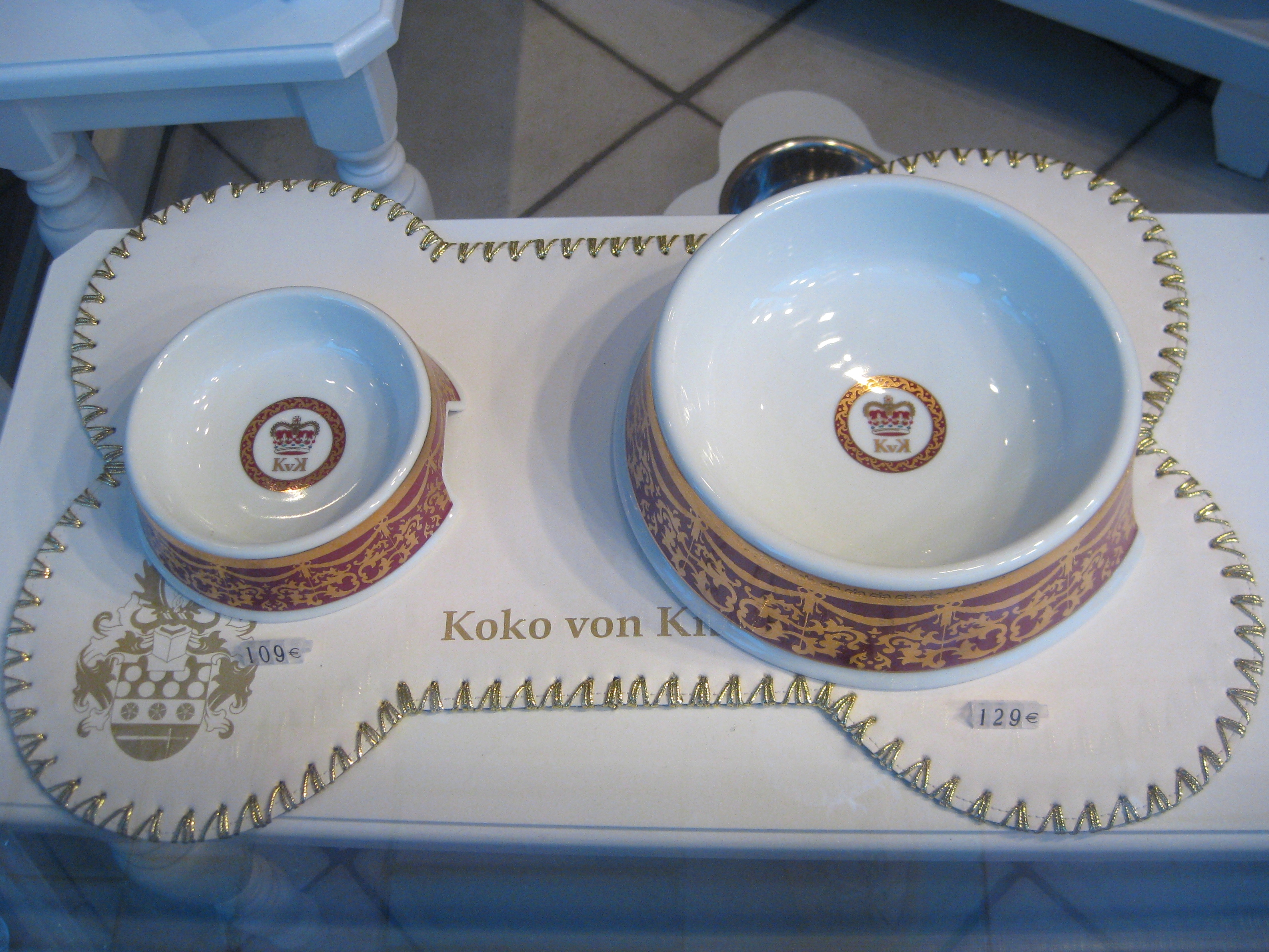 Luxury dog-feeding bowls in shop window.jpg