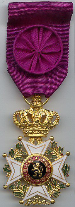 Награды: ордена, медали - Страница 2 Ordre_de_Leopold_1_officier