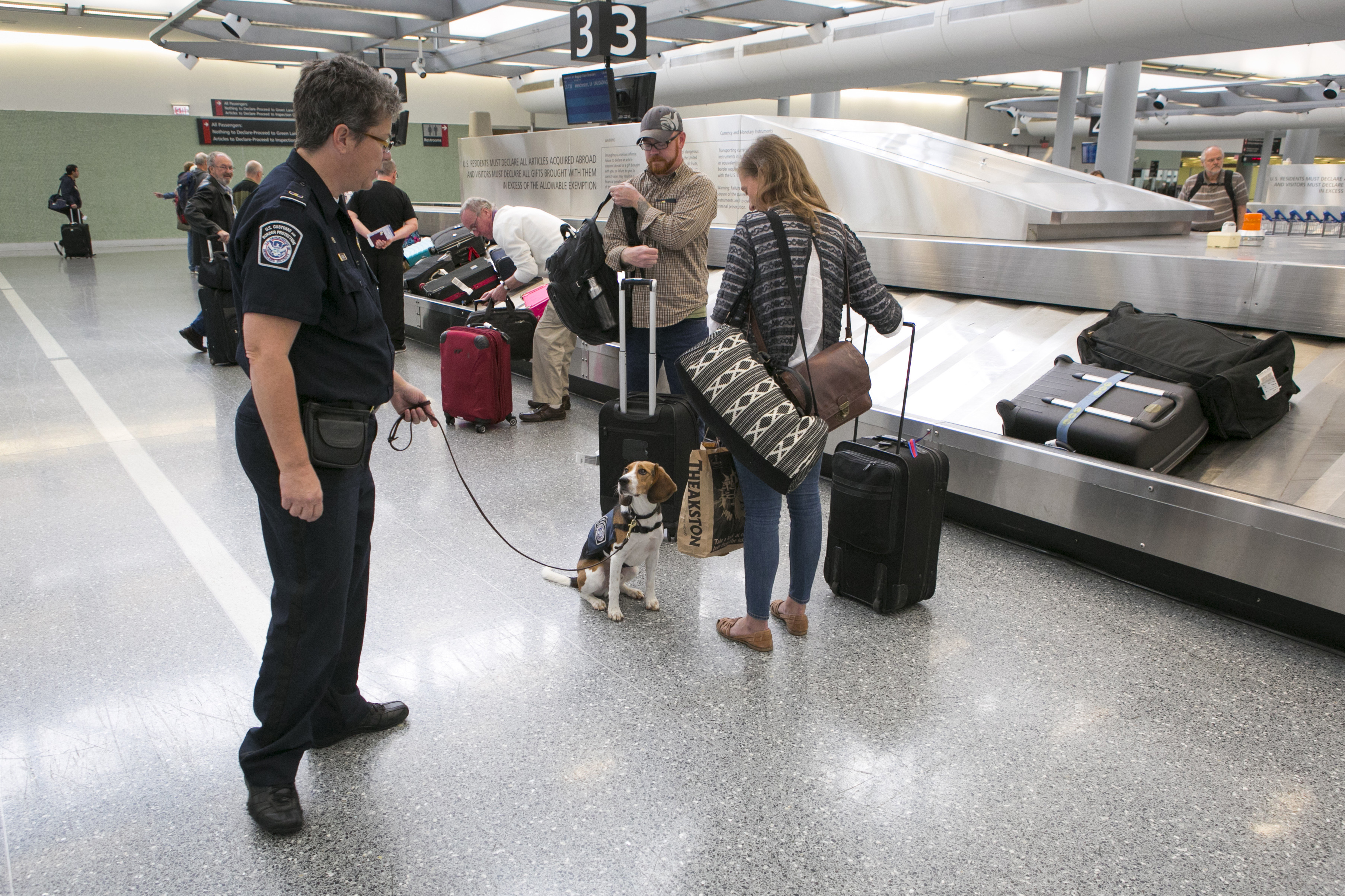 He arrived at the airport