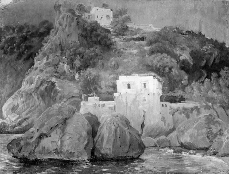 File:Theodor Philipsen - A coastline. Amalfi, Italy - KMS4768 - Statens Museum for Kunst.jpg